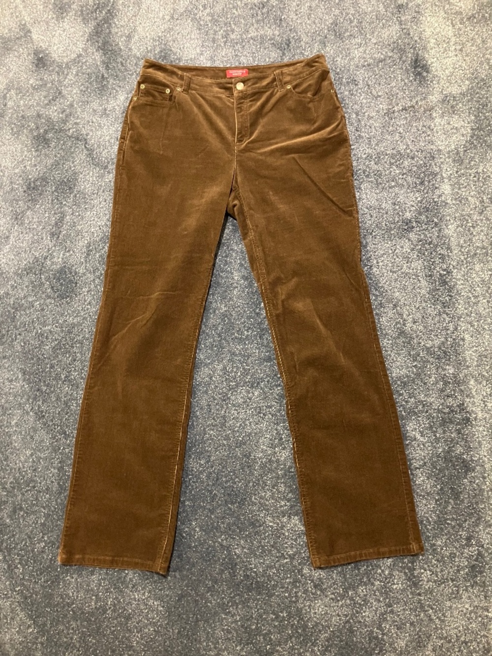 Charter Club "Slim It Up" Brown Corduroy Pants (Size 10)